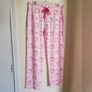 Sanrio Hello Kitty Pink Dorm Lounge Pants By Bioworld